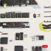 KELIK K48031 F/A-18E SUPER HORNET INTERIOR 3D DECALS FOR MENG KIT 1/48